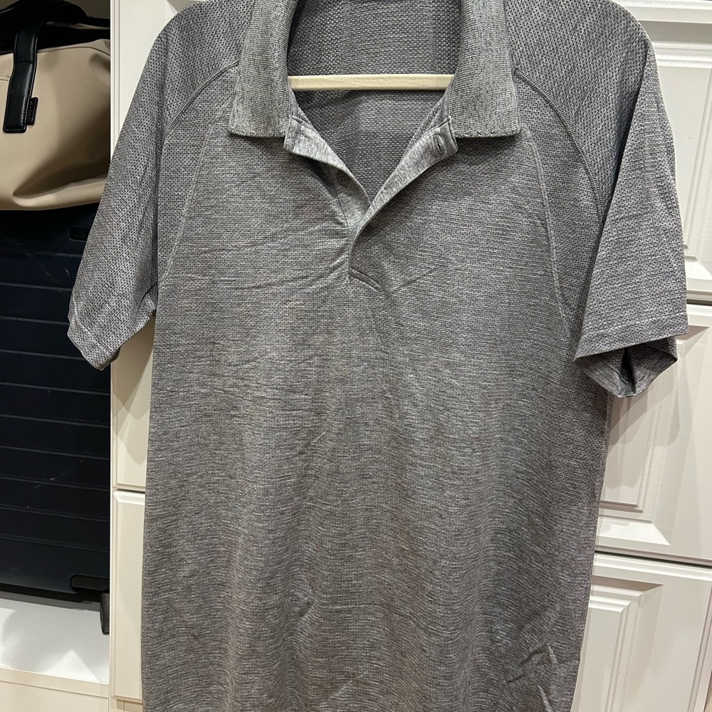 Men's Lululemon Gray Polo Shirt